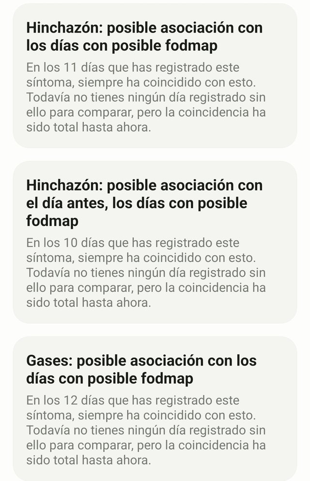 Pantalla de patrones detectados